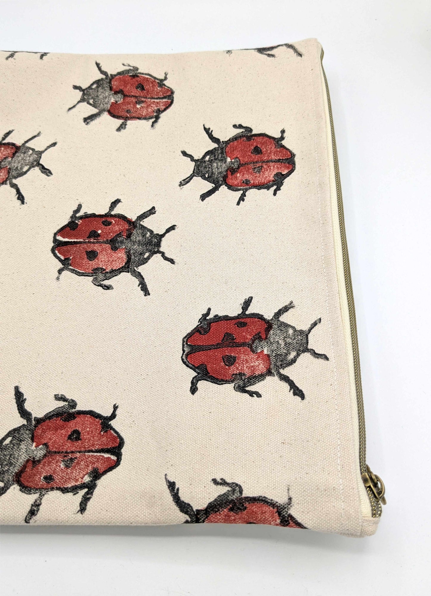 Ladybug Large Zippered Pouch
