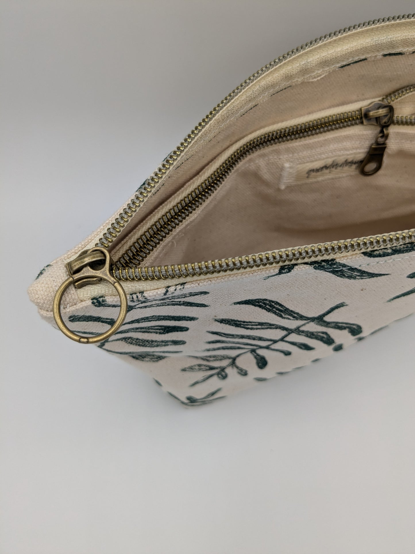 Botanical Double Zip Pouch