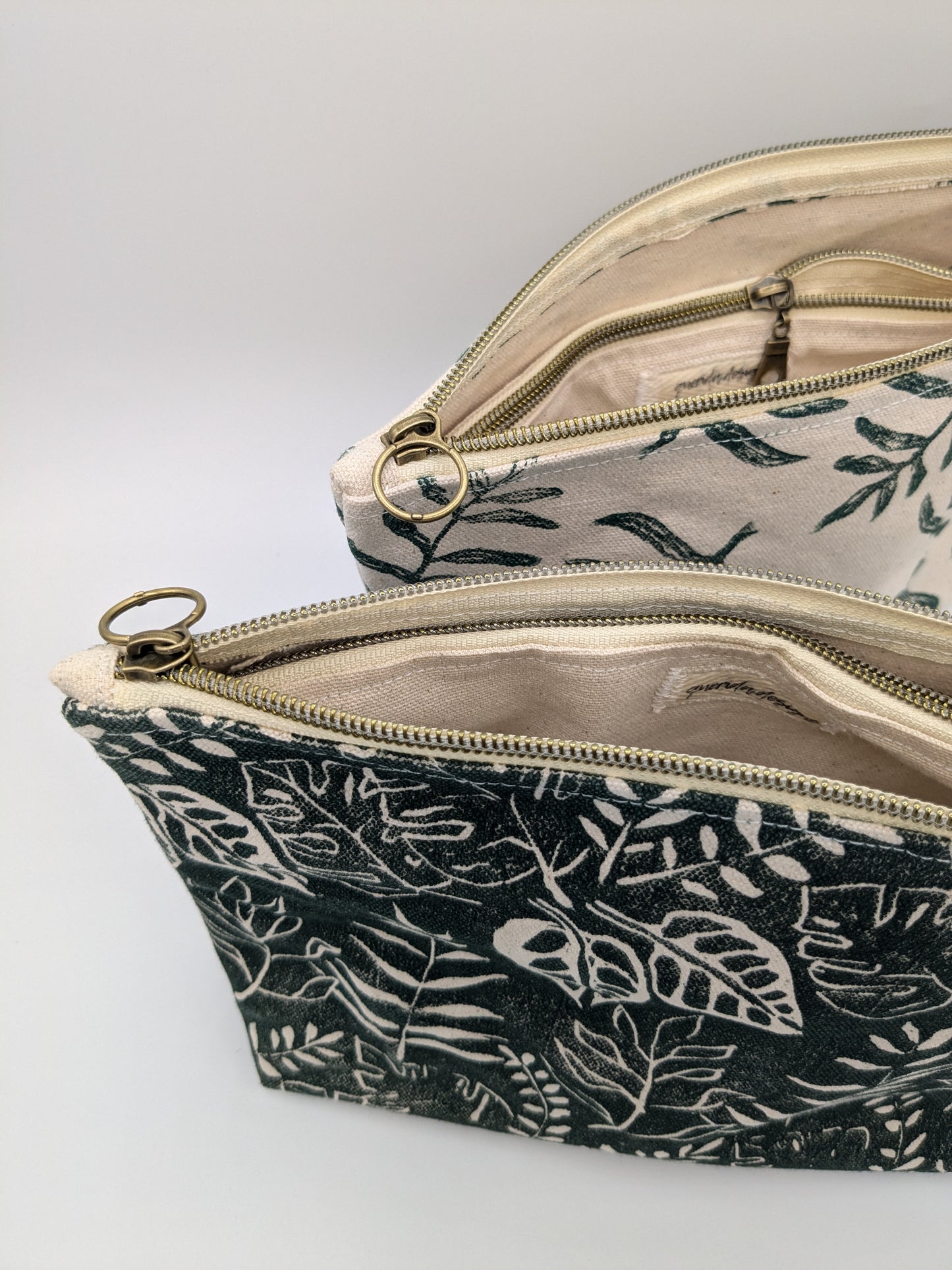 Botanical Double Zip Pouch