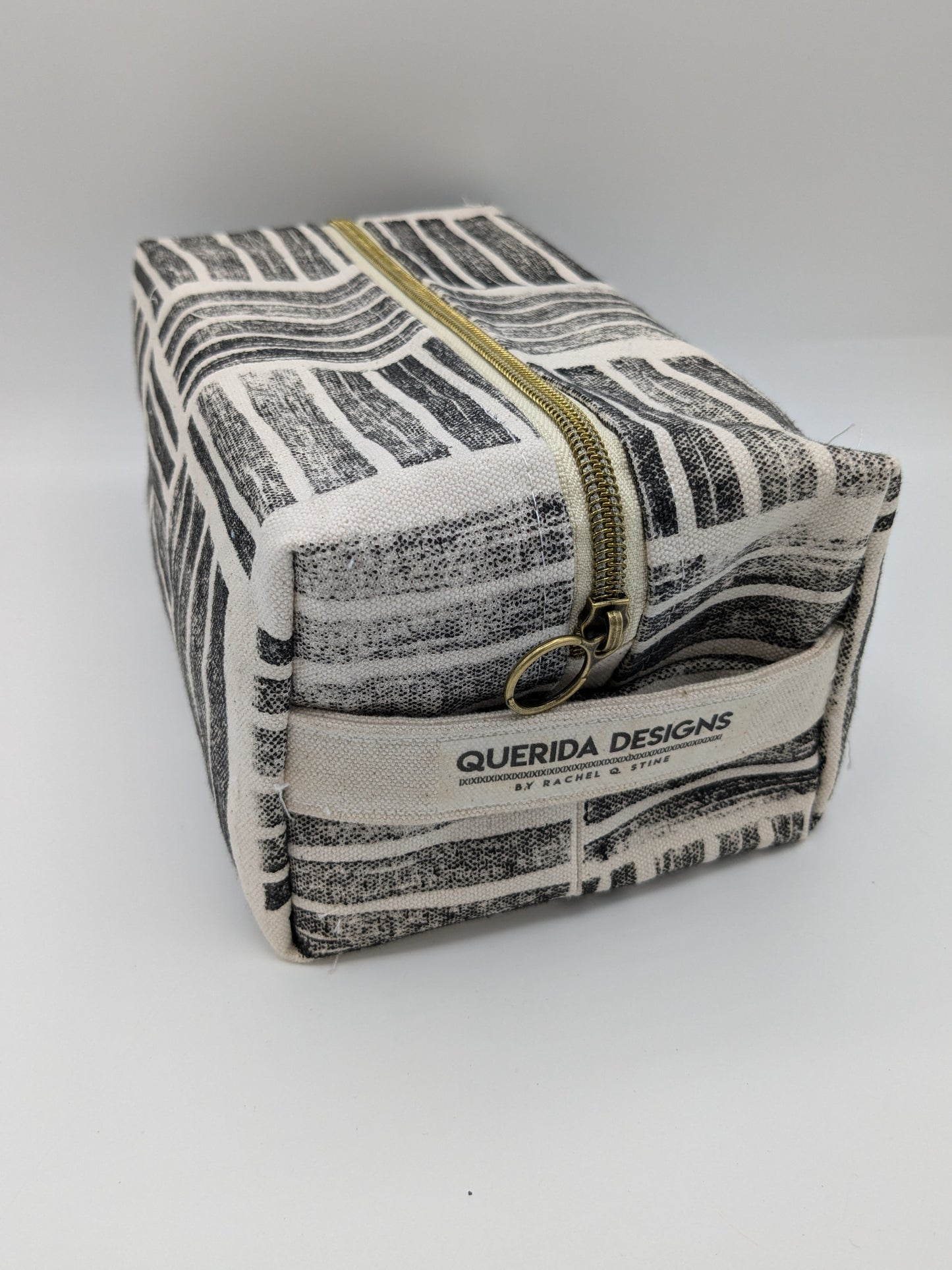 Black Minimalist Prints Boxy Pouch