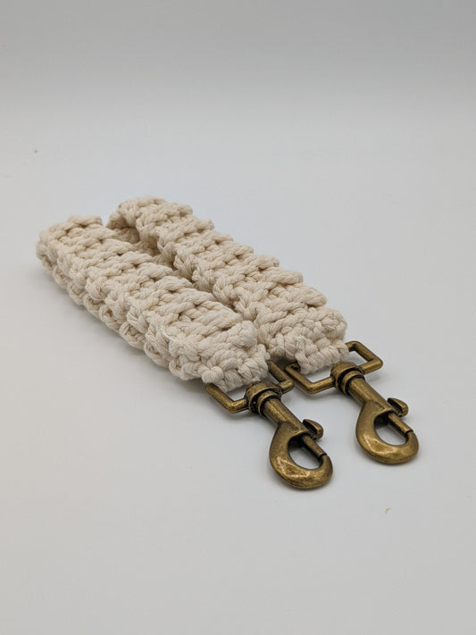 Textured Crocheted Wristlet Strap Lanyard