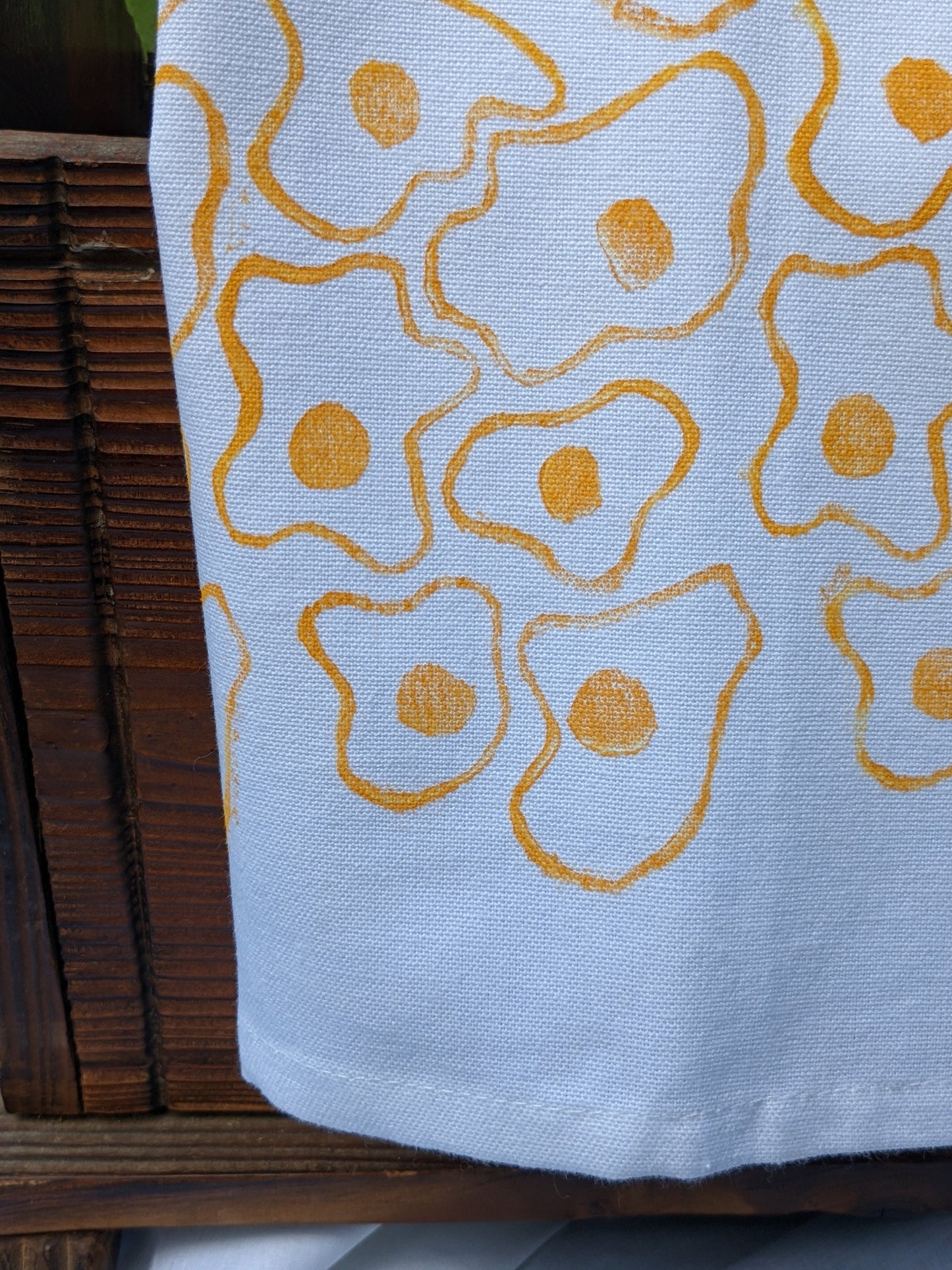Fried Egg Printed Kitchen Towel