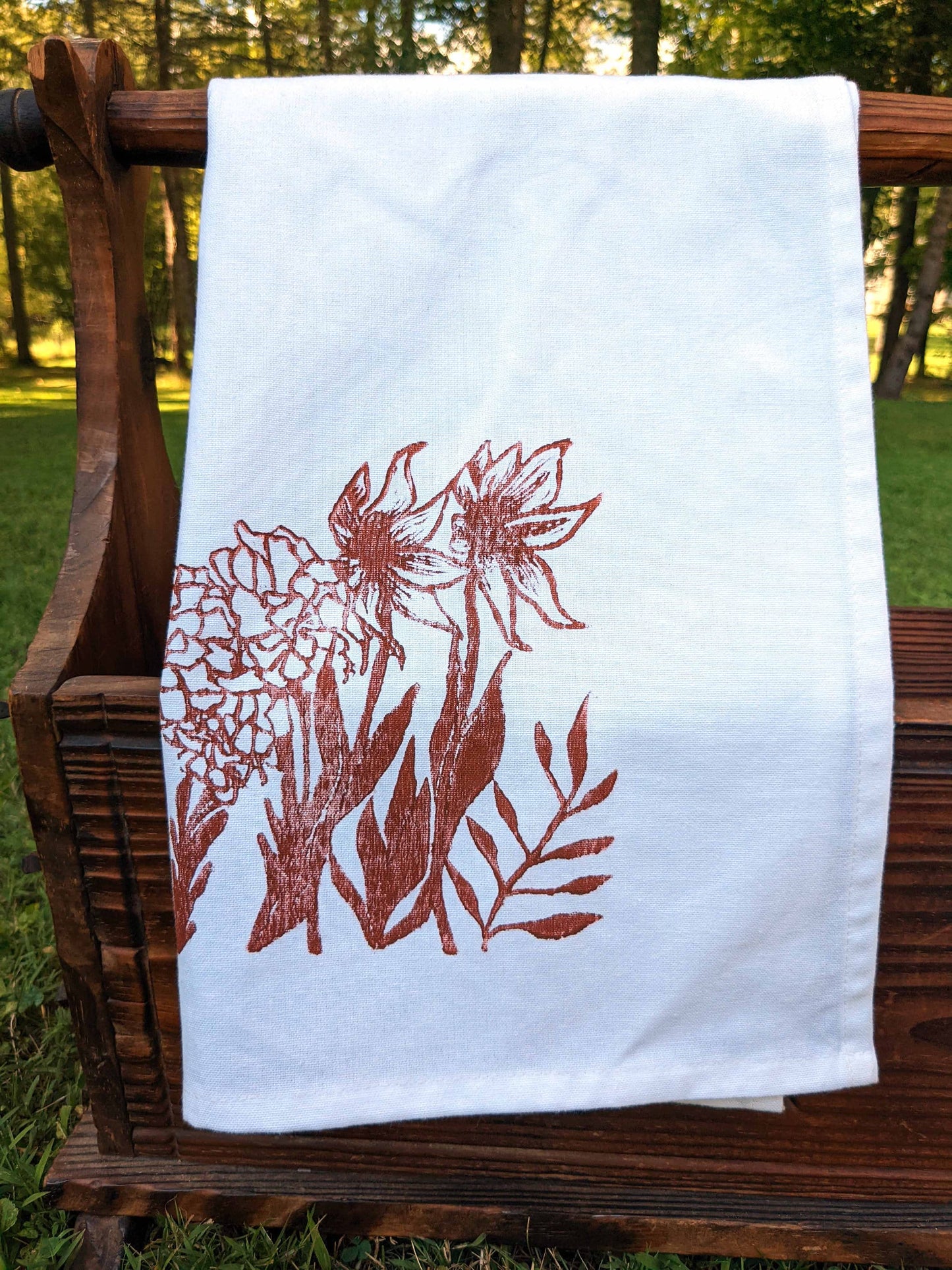 Floral Field Printed Kitchen Towel
