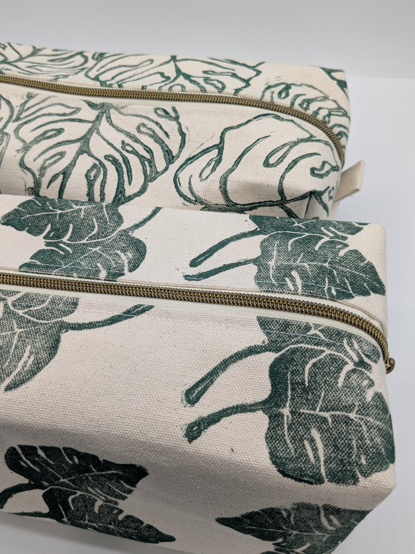 Monstera Leaf Boxy Pouch