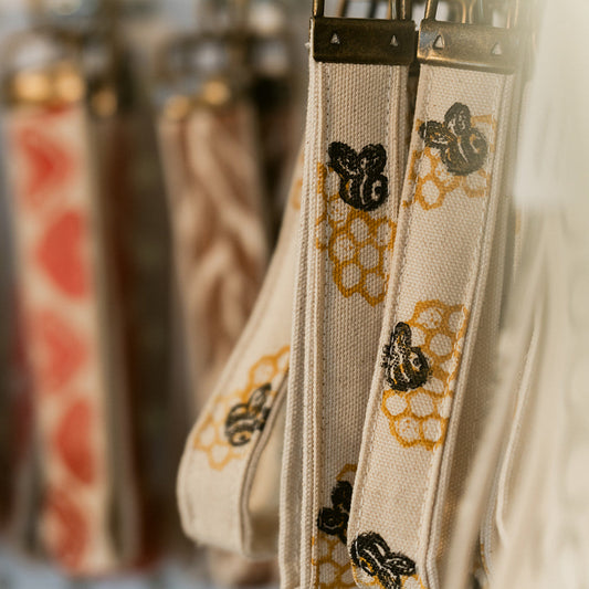 Bee Key Fob Wristlet