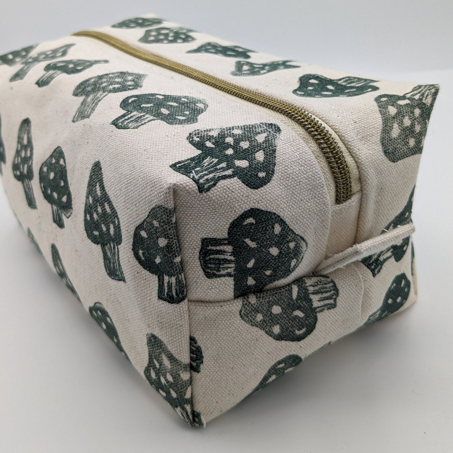Green Mushroom Boxy Pouch