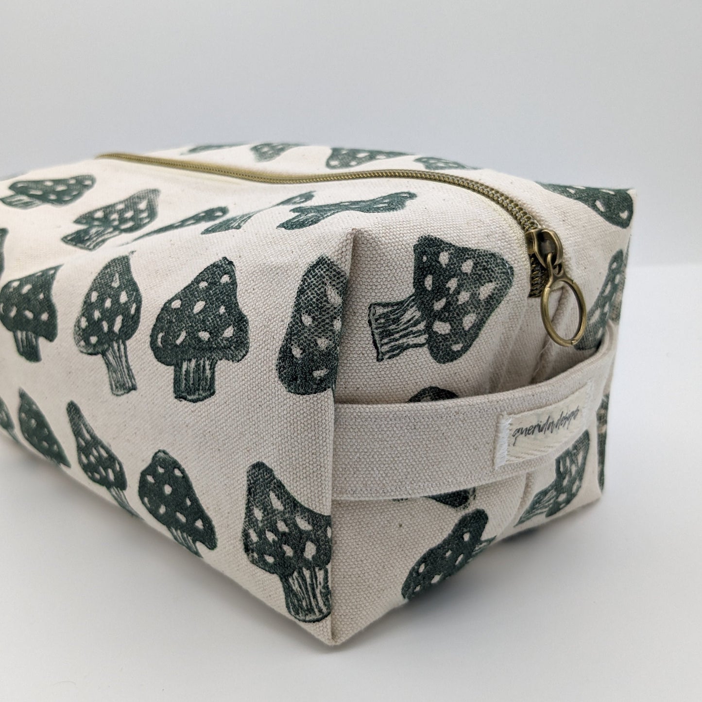 Green Mushroom Boxy Pouch