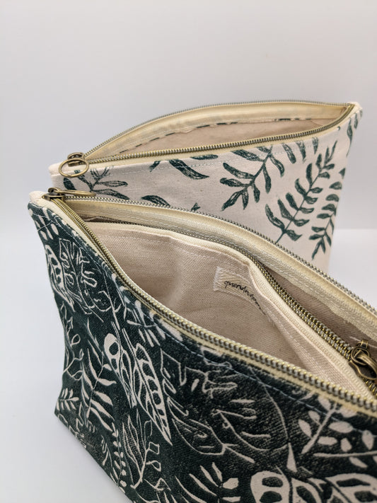 Botanical Double Zip Pouch