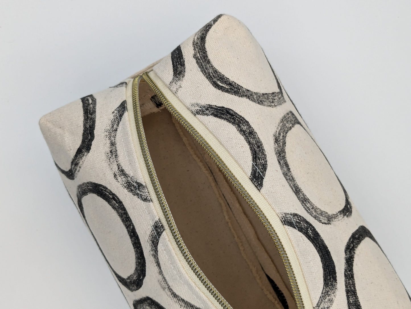 Black Minimalist Prints Boxy Pouch