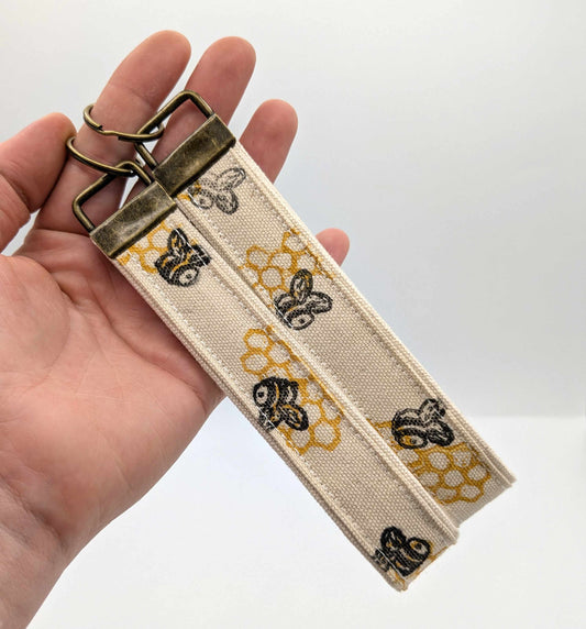 Bee Key Fob Wristlet