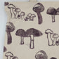 Purple Mushrooms Multi Pocket Tote